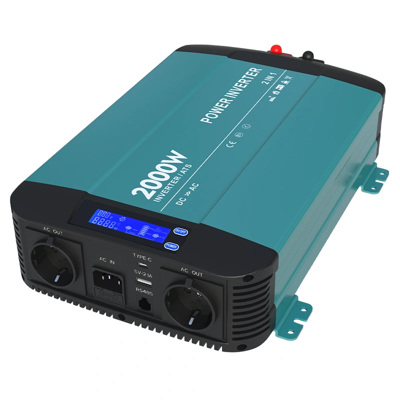 2000W Sine Wave Inverter ທີ່ມີຫນ້າທີ່ Bypass HK2000pt 2000W Sine Wave Inverter ທີ່ມີຫນ້າທີ່ Bypass HK2000pt