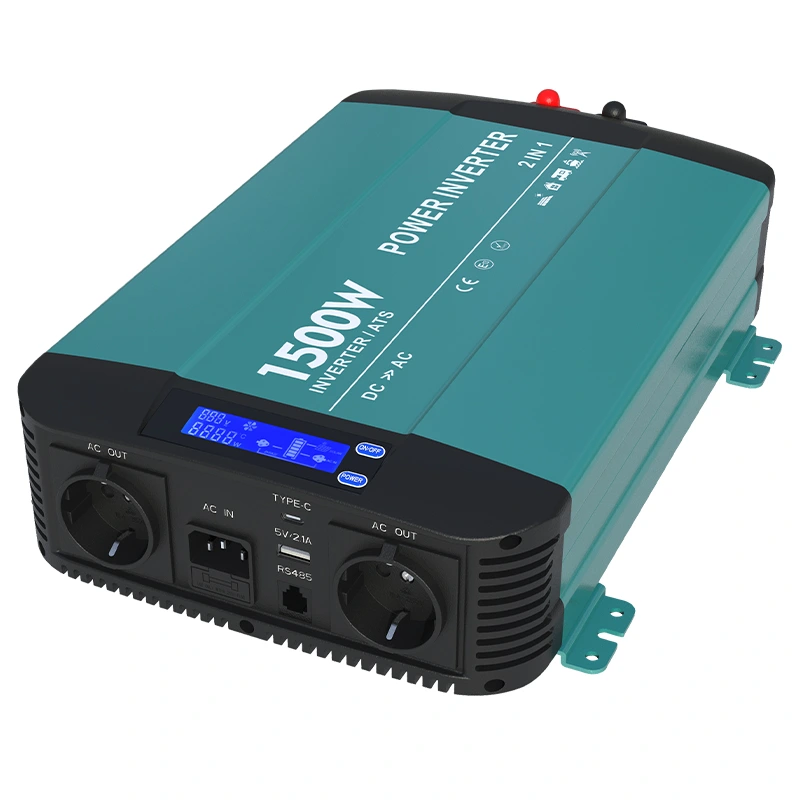1500W Sine Wave Inverter ທີ່ມີຫນ້າຈໍ Bypass HK1500CT 1500W Sine Wave Inverter ທີ່ມີຫນ້າຈໍ Bypass HK1500CT